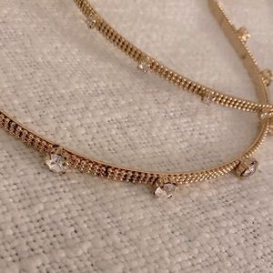 Anthropologie Gold Bridal Party Headband with Stone 1 set of 2 (Madewell, Jcrew)